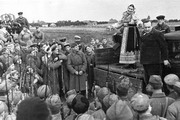 Фронтовая бригада московских артистов на Южном фронте.
